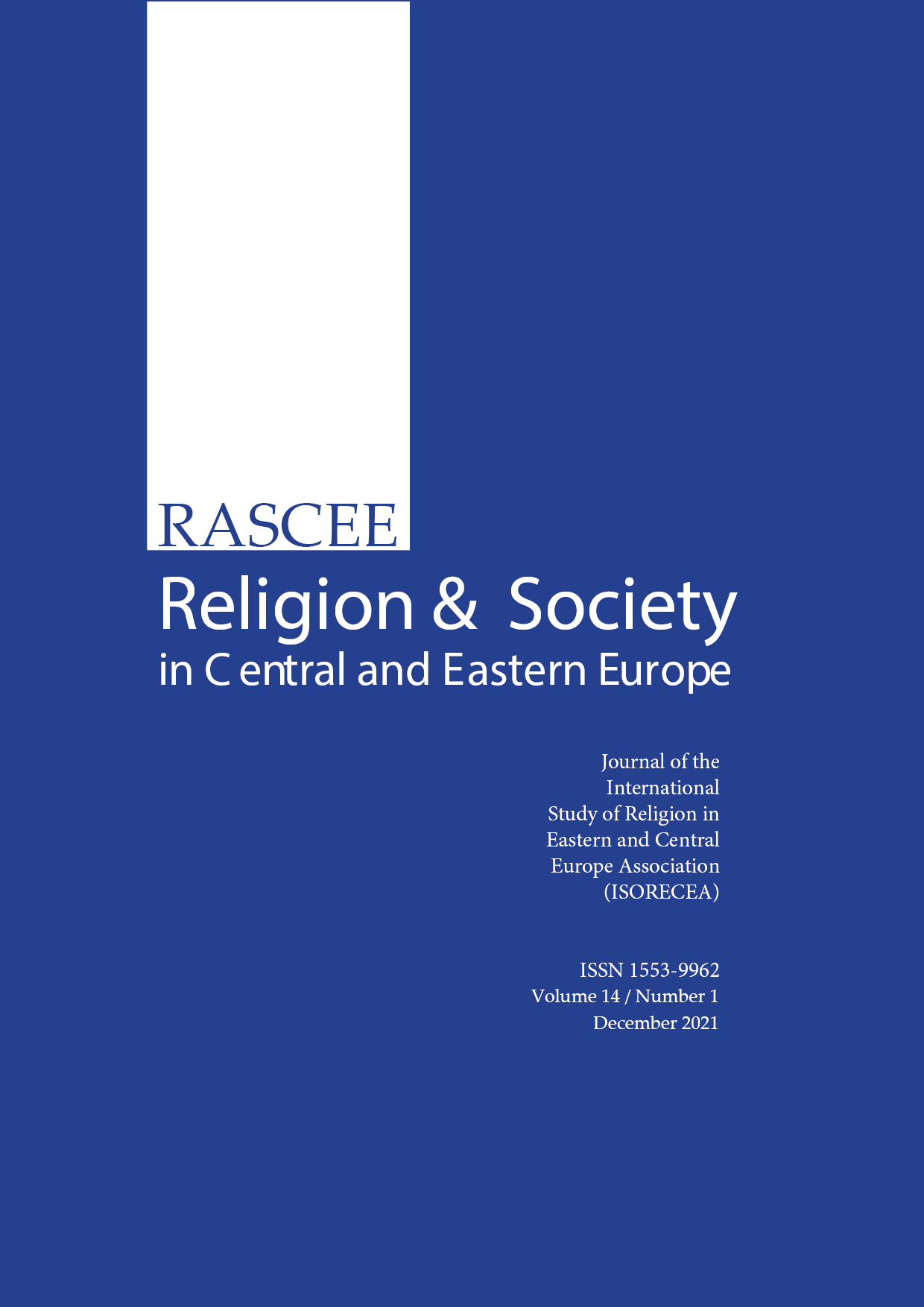					View Vol. 14 No. 1 (2021): Religion and Society in Central and Eastern Europe
				