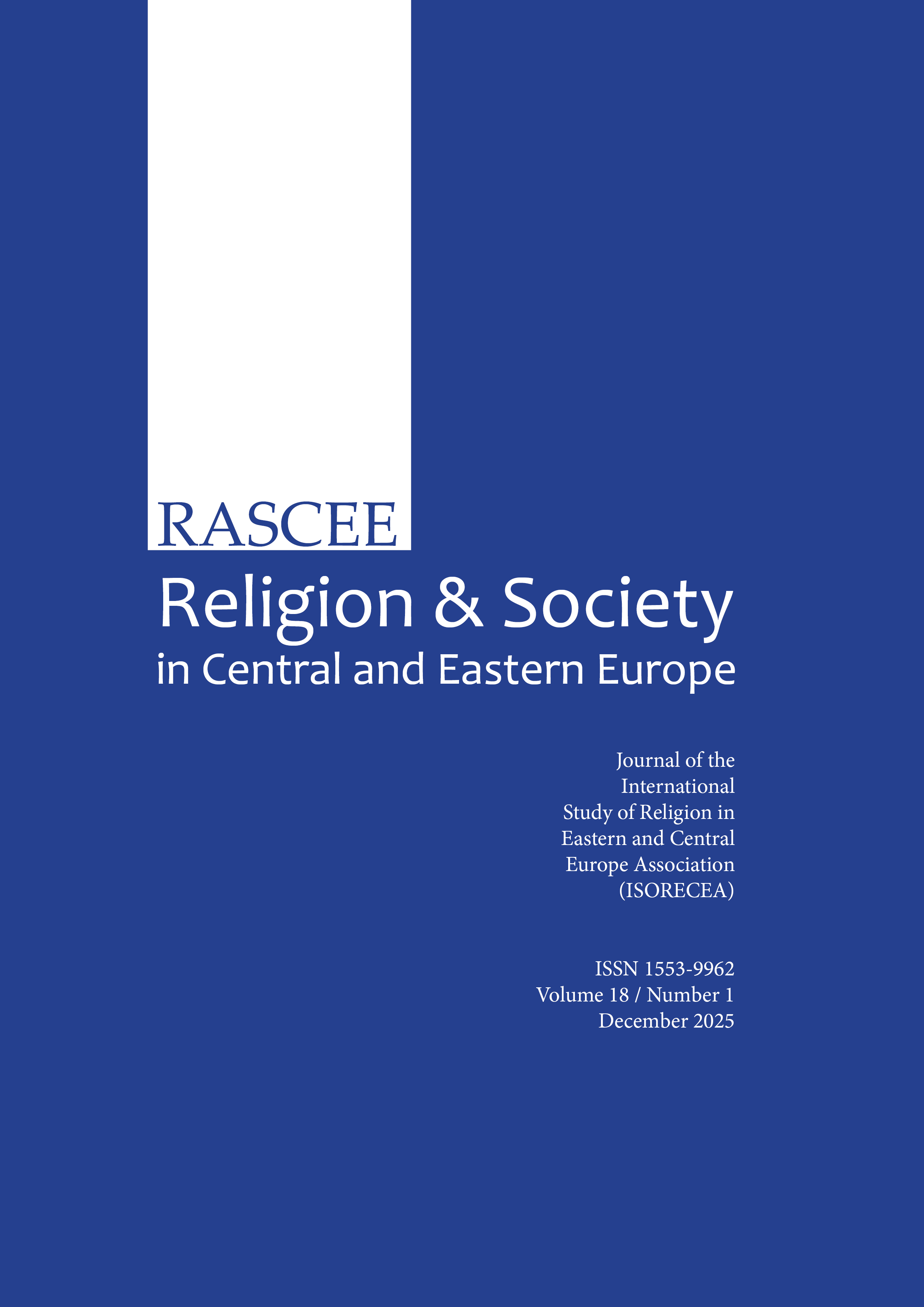 					View Vol. 18 No. 1 (2025): Religion and Society in Central and Eastern Europe
				