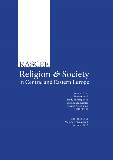 					View Vol. 6 No. 1 (2013): Religion and Society in Central and Eastern Europe
				