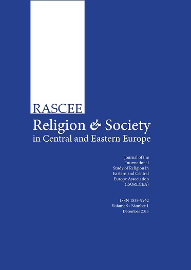 					View Vol. 9 No. 1 (2016): Religion and Society in Central and Eastern Europe
				